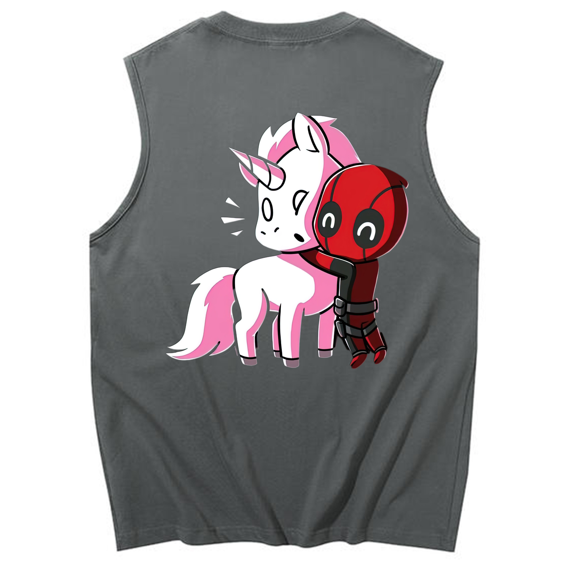 （画像用） Deadpool デッドプール コットン100％タンクトップ（背面プリント）